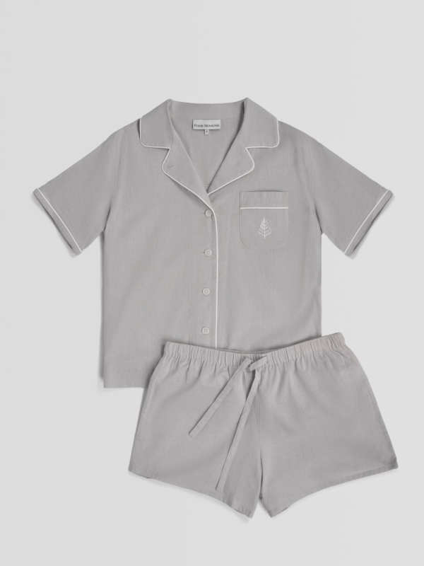 Women's Resort Pajama Set - Turkish Silver /